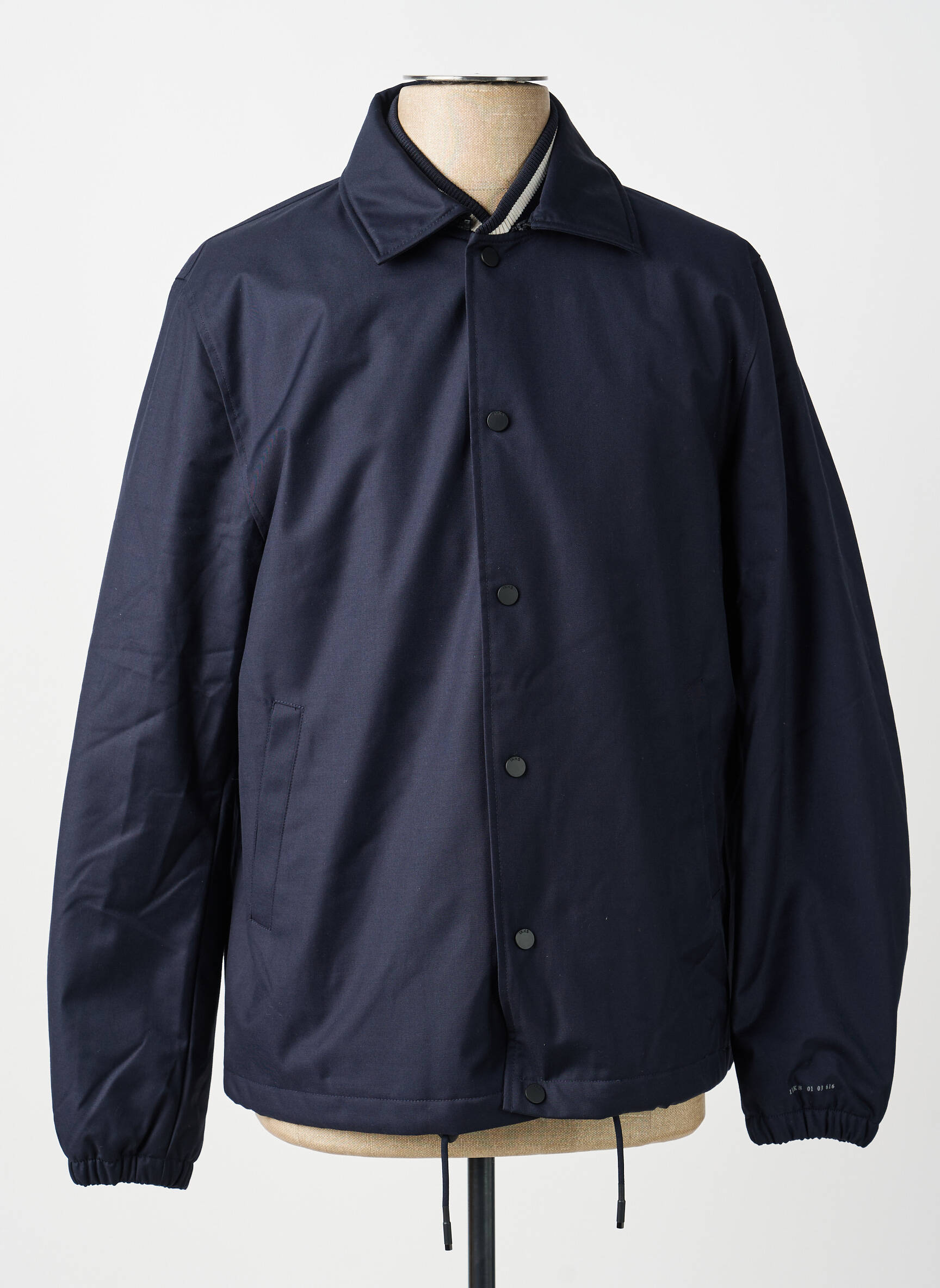 Veste casual fermeture boutonnée sur le devant bleu IKKS homme