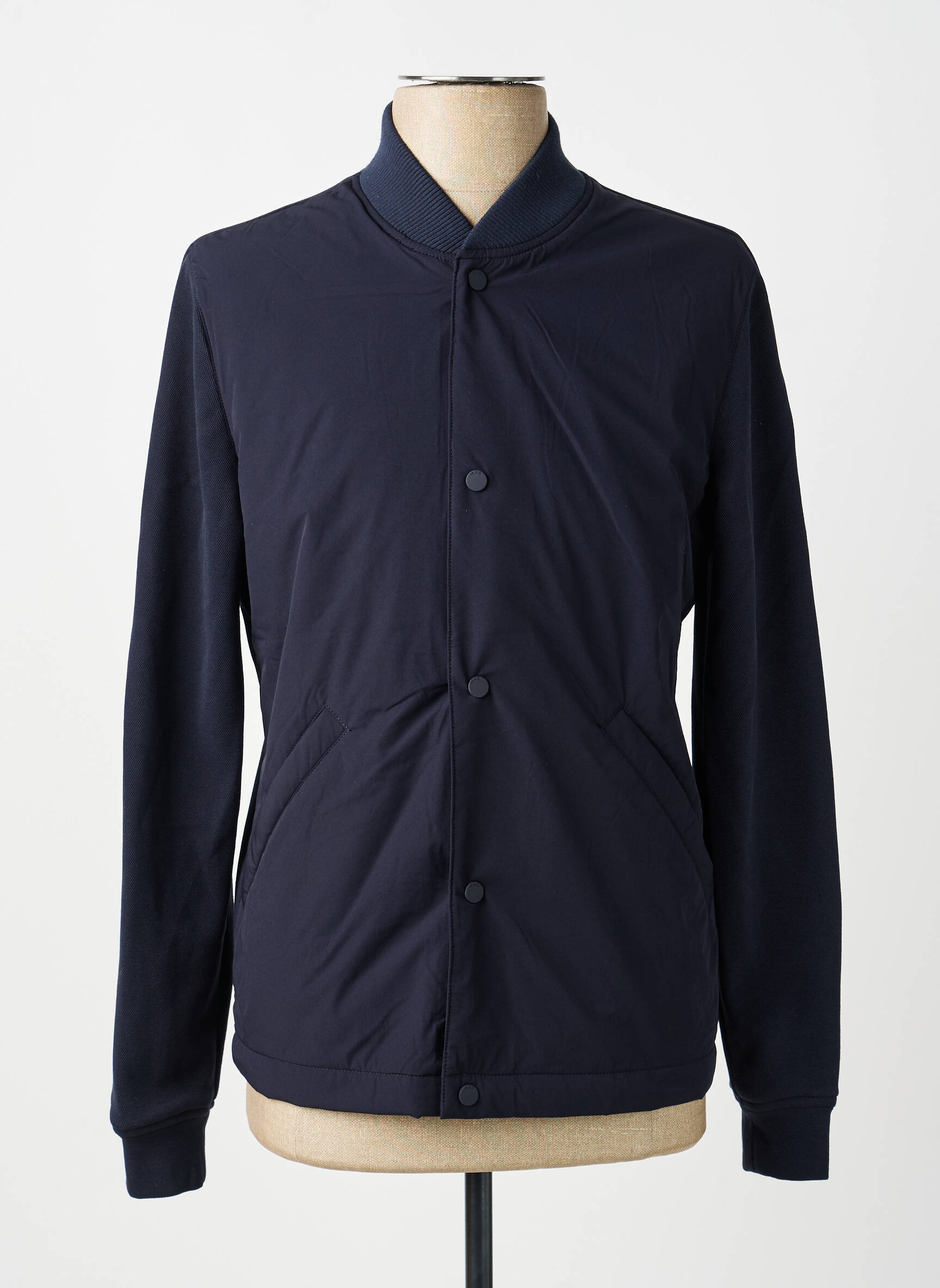 Veste casual finition intérieure doublée bleu IKKS homme
