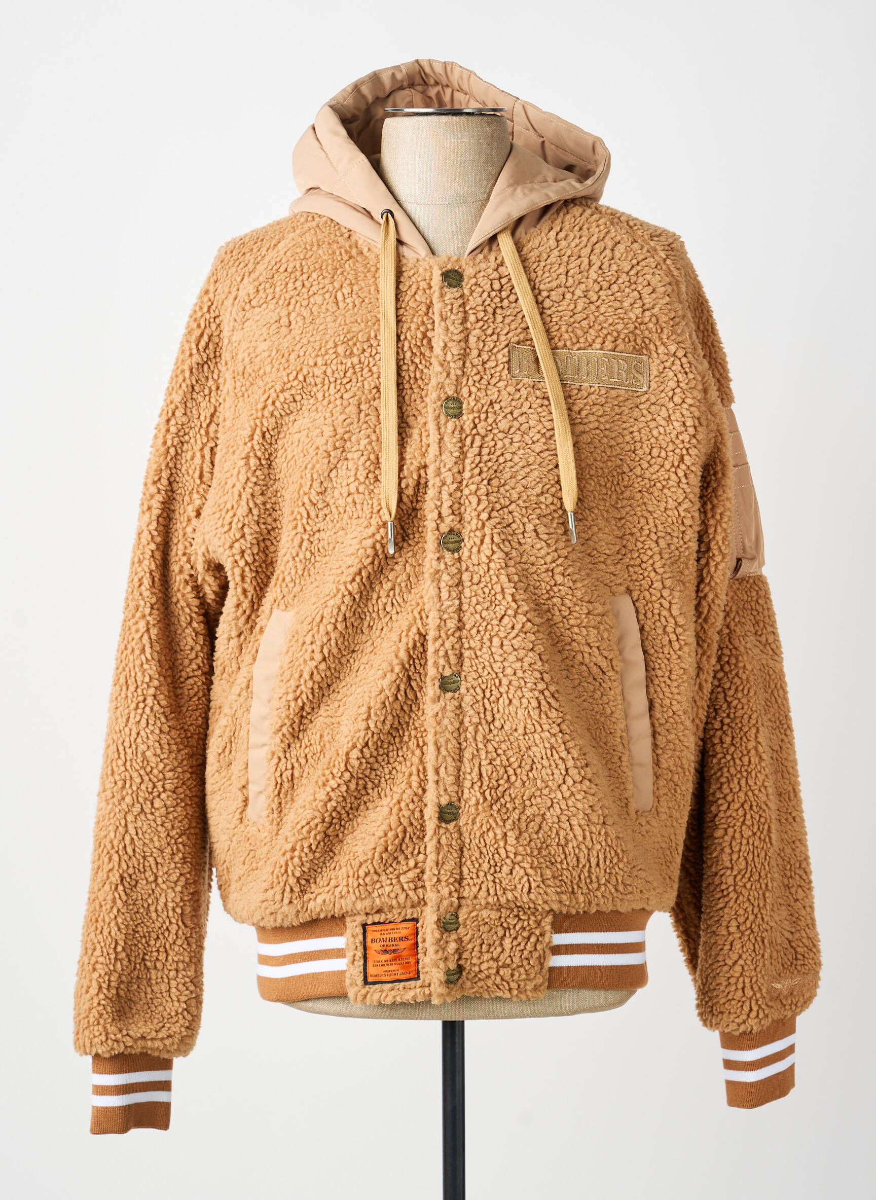 Veste casual resserrée sur le bas marron BOMBERS homme