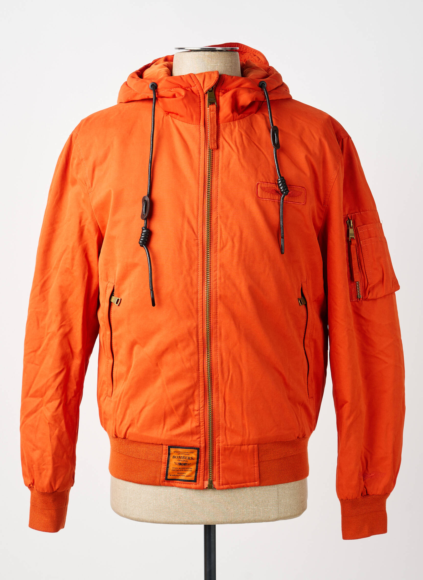 Blouson poches orange BOMBERS homme