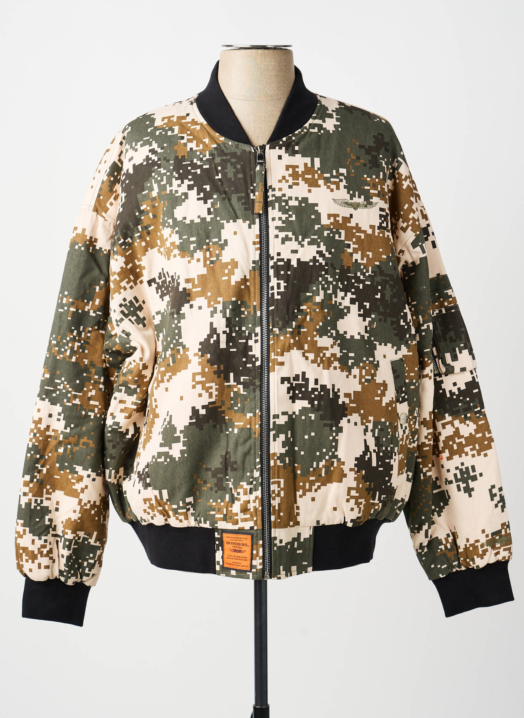 Blouson poches vert BOMBERS homme