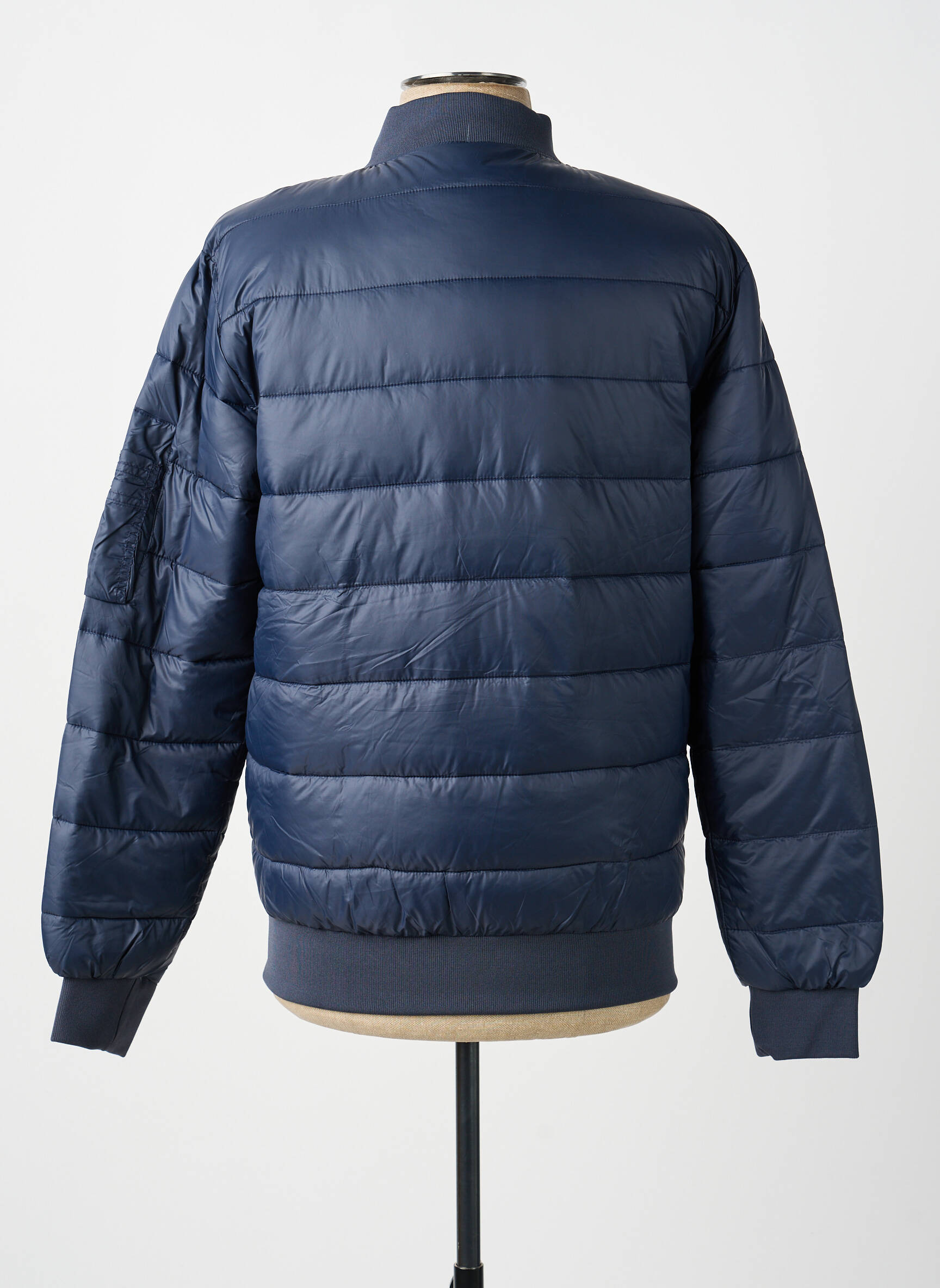 Doudoune manches longues sans capuche bleu fonce BOMBERS homme