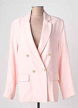 Blazer poignets boutonnés rose ANGE femme