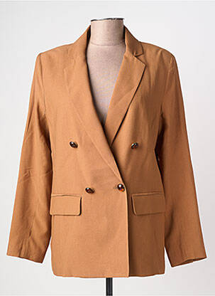 Blazer poignets boutonnés marron ANGE femme