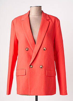 Blazer finition intérieure doublée rouge GRACE & MILA femme