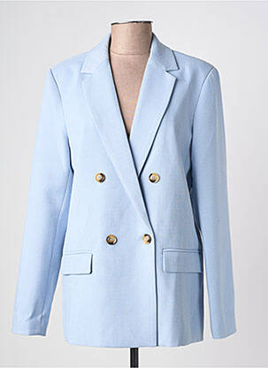 Blazer finition intérieure doublée bleu GRACE & MILA femme