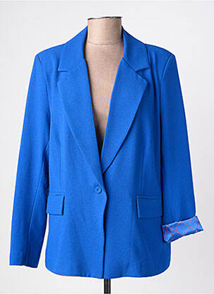 Blazer finition intérieure doublée bleu PAKO LITTO femme