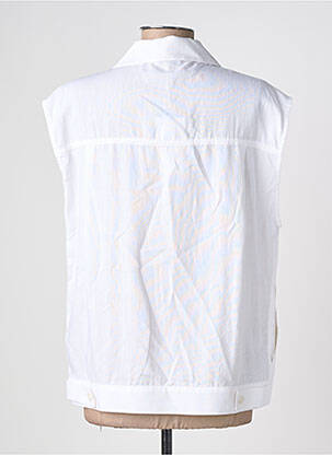 Veste casual coupe droite blanc ESCANDELLE femme