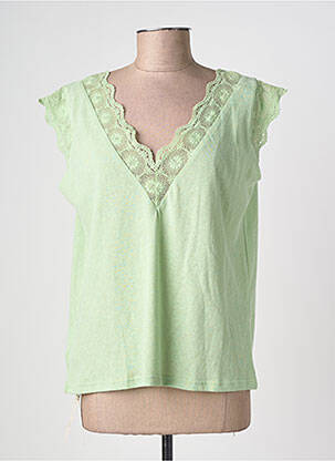 T-shirt coupe droite manches courtes vert IT HIPPIE femme