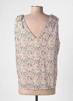 Chemisier imprimé fleurs sans manche blanc IT HIPPIE femme