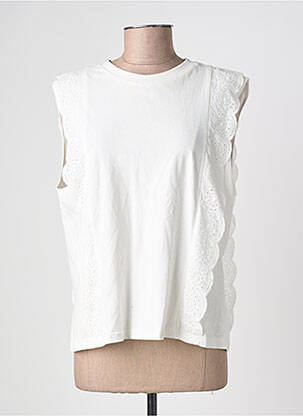 T-shirt coupe droite manches courtes blanc IT HIPPIE femme