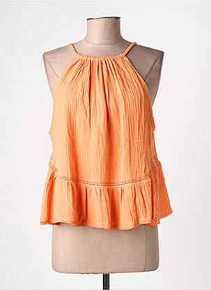 Top sans manche sans manche orange GRACE & MILA femme