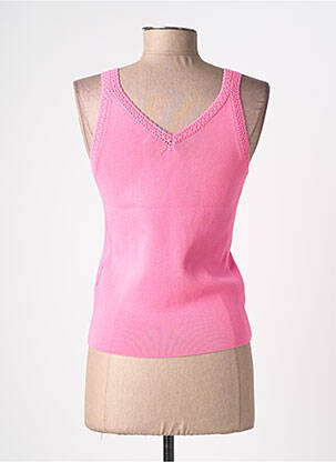 Débardeur stretch sans manche rose LILI & LALA femme
