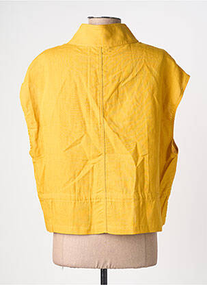Veste casual col rond jaune ESCANDELLE femme