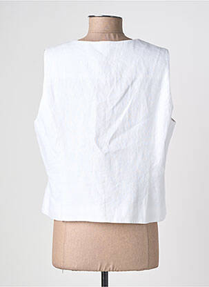 Gilet sans manche doublure blanc JC.SOPHIE femme