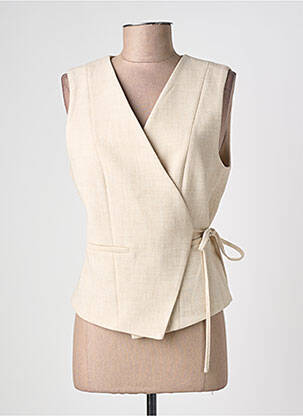 Veste casual finition intérieure doublée beige GRACE & MILA femme