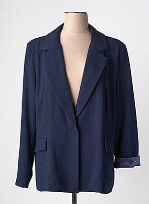 Blazer finition intérieure doublée bleu PAKO LITTO femme