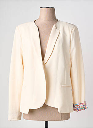 Veste casual coupe droite beige PAKO LITTO femme
