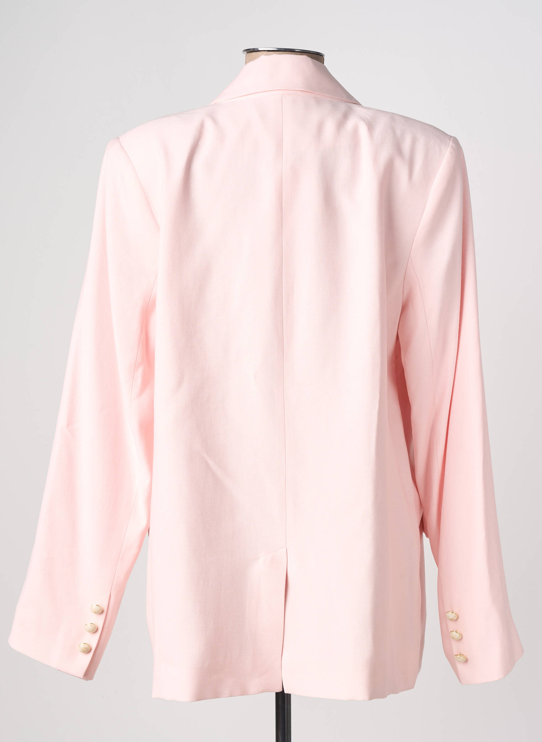 Blazer poignets boutonnés rose ANGE femme