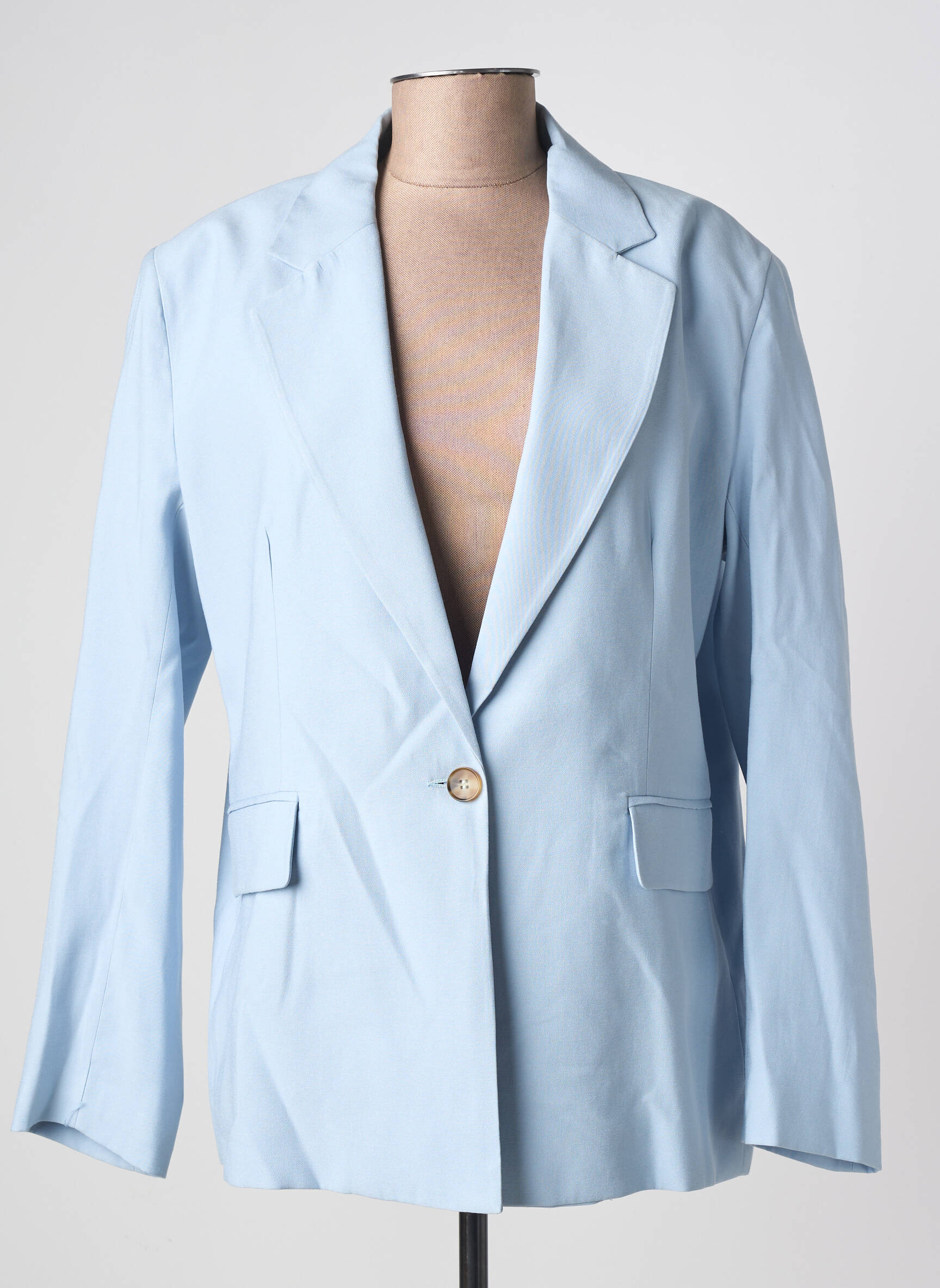 Blazer finition intérieure doublée bleu ANGE femme