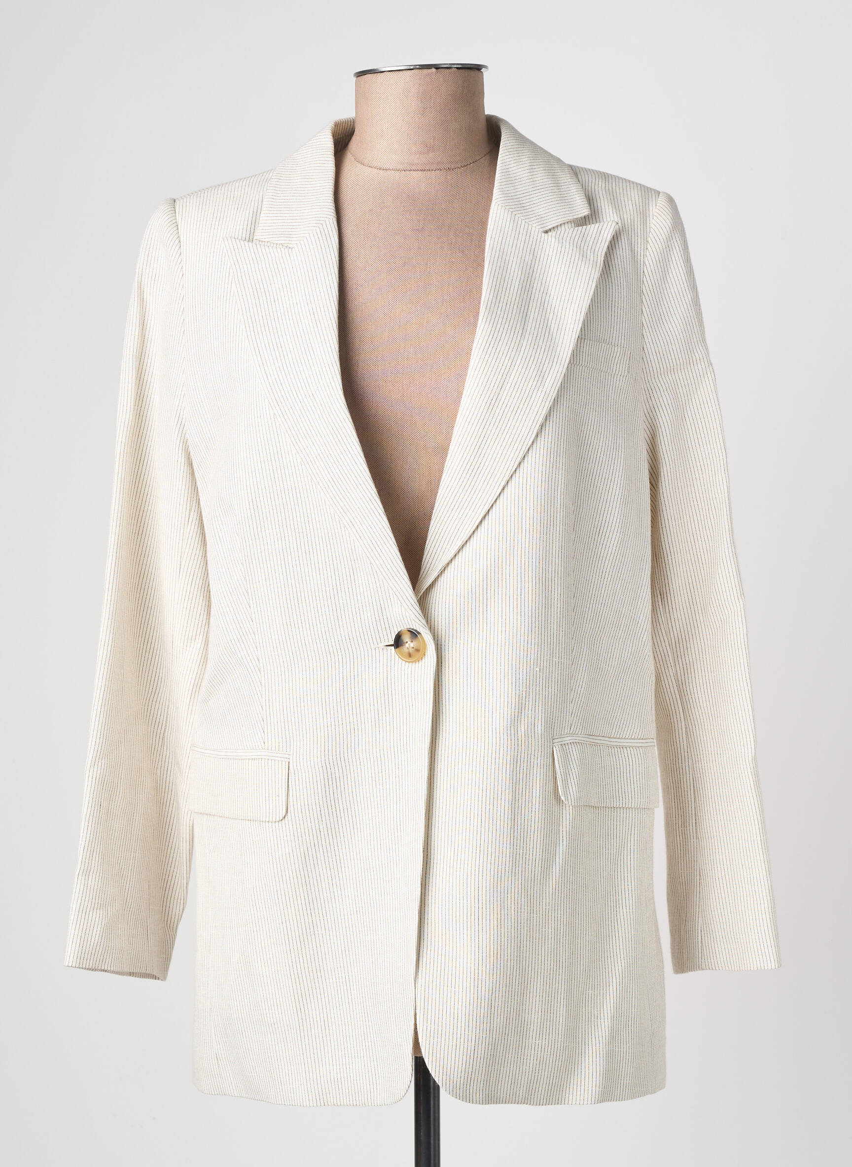 Blazer poignets boutonnés beige JC.SOPHIE femme