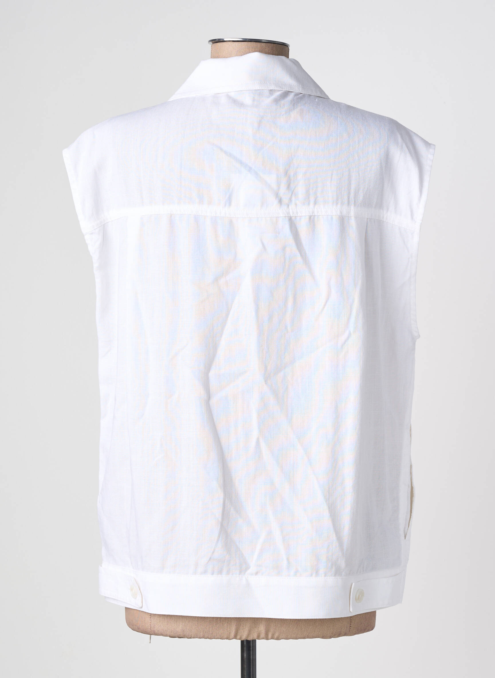 Veste casual coupe droite blanc ESCANDELLE femme