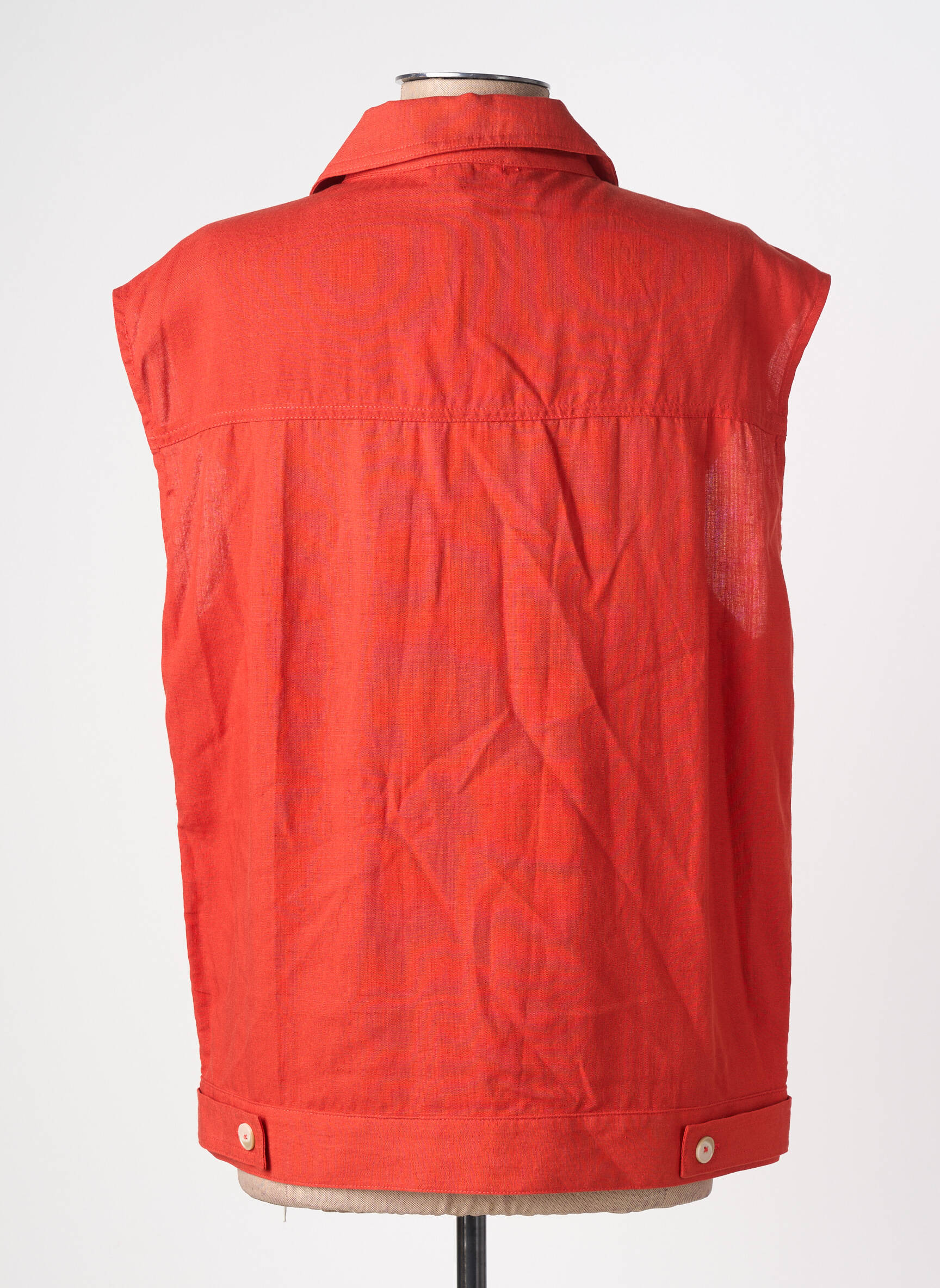 Veste casual coupe droite orange ESCANDELLE femme