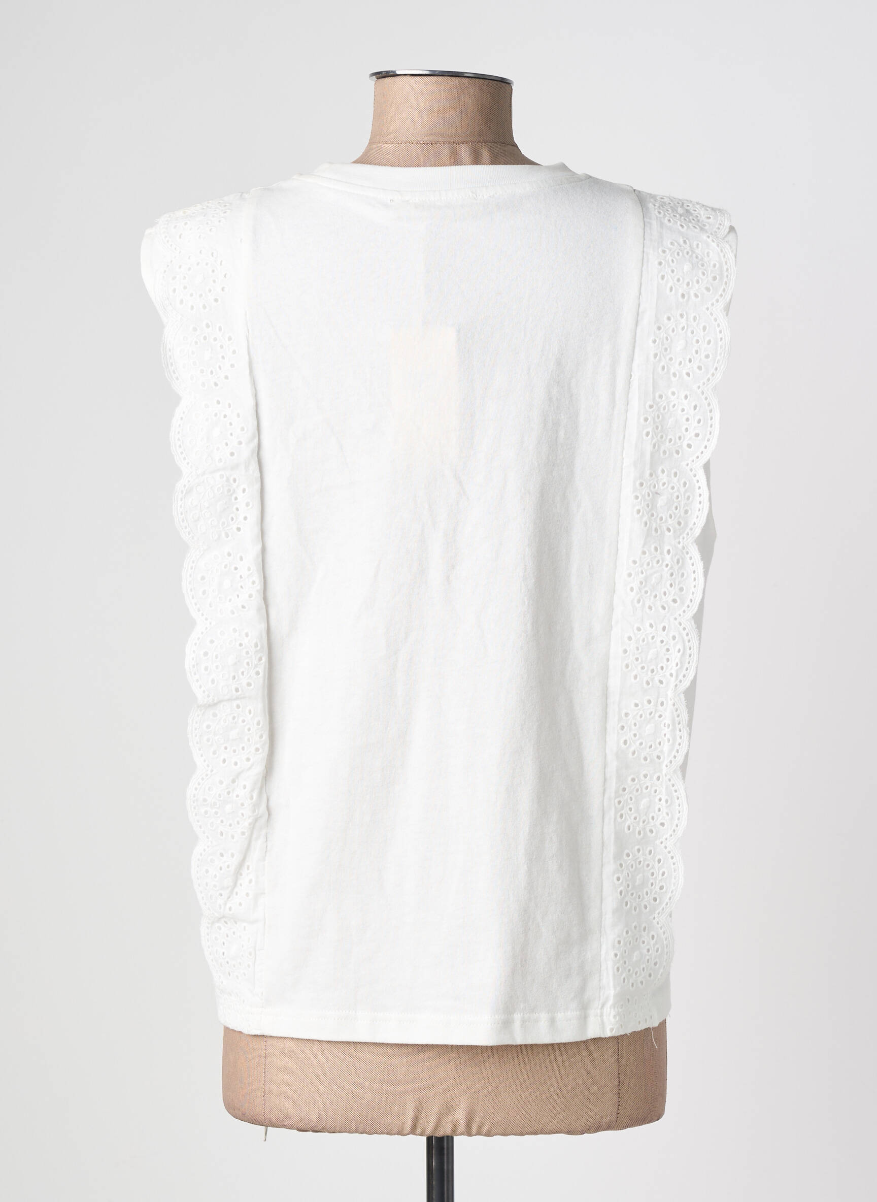 T-shirt coupe droite manches courtes blanc IT HIPPIE femme