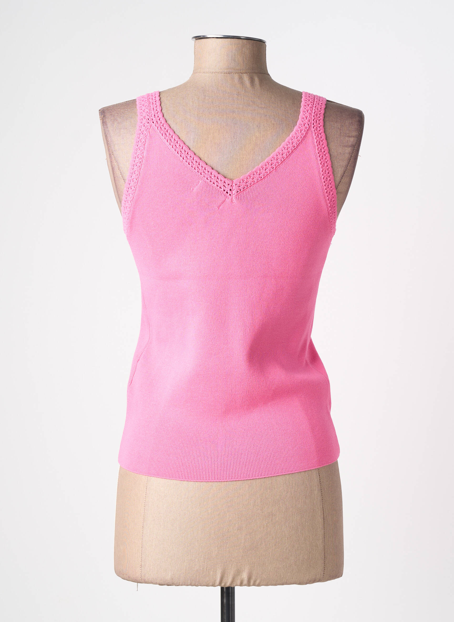 Débardeur stretch sans manche rose LILI & LALA femme