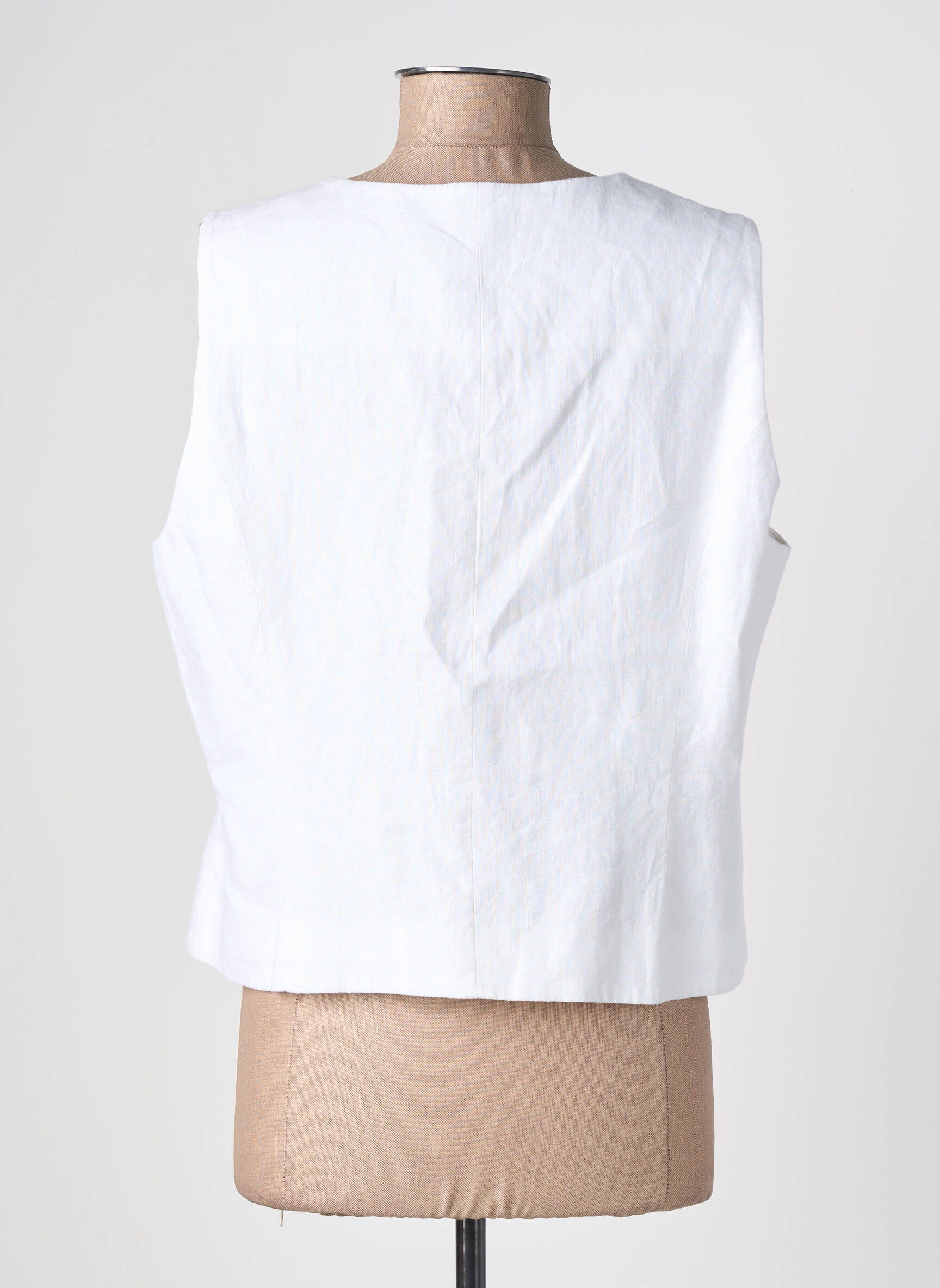 Gilet sans manche doublure blanc JC.SOPHIE femme