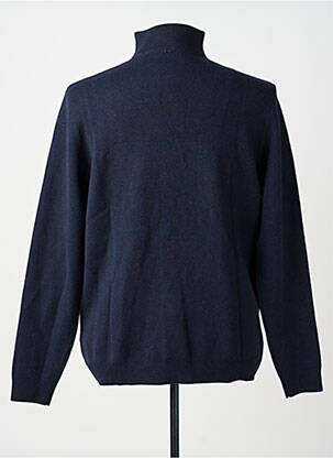 Pull stretch manches longues bleu IKKS homme