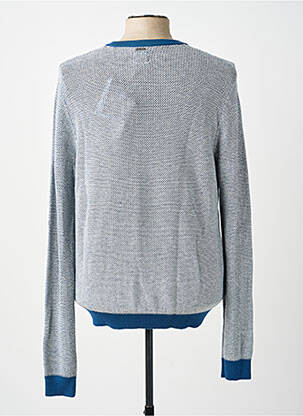 Pull stretch manches longues bleu GUESS homme