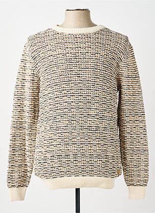 Pull stretch manches longues beige GUESS homme