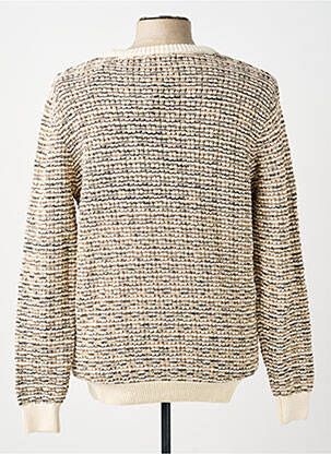 Pull stretch manches longues beige GUESS homme