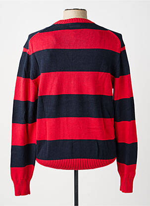 Pull stretch manches longues rouge GUESS homme