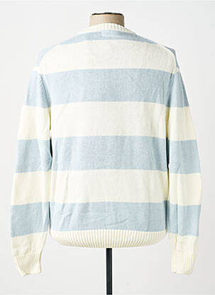 Pull stretch manches longues bleu GUESS homme