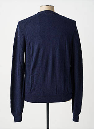 Pull stretch manches longues bleu GUESS homme