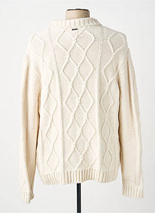Pull stretch manches longues beige GUESS homme