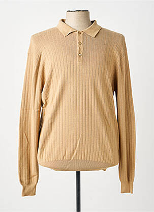 Polo manches longues manches longues beige GUESS BY MARCIANO homme