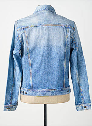 Veste casual fermeture boutonnée sur le devant bleu GUESS homme
