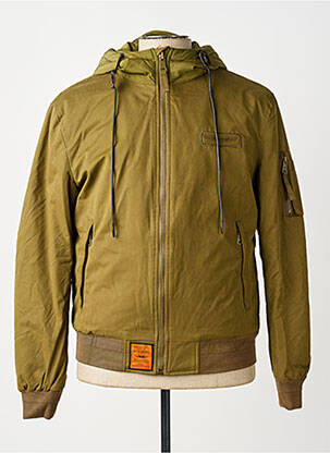 Blouson capuche vert BOMBERS homme