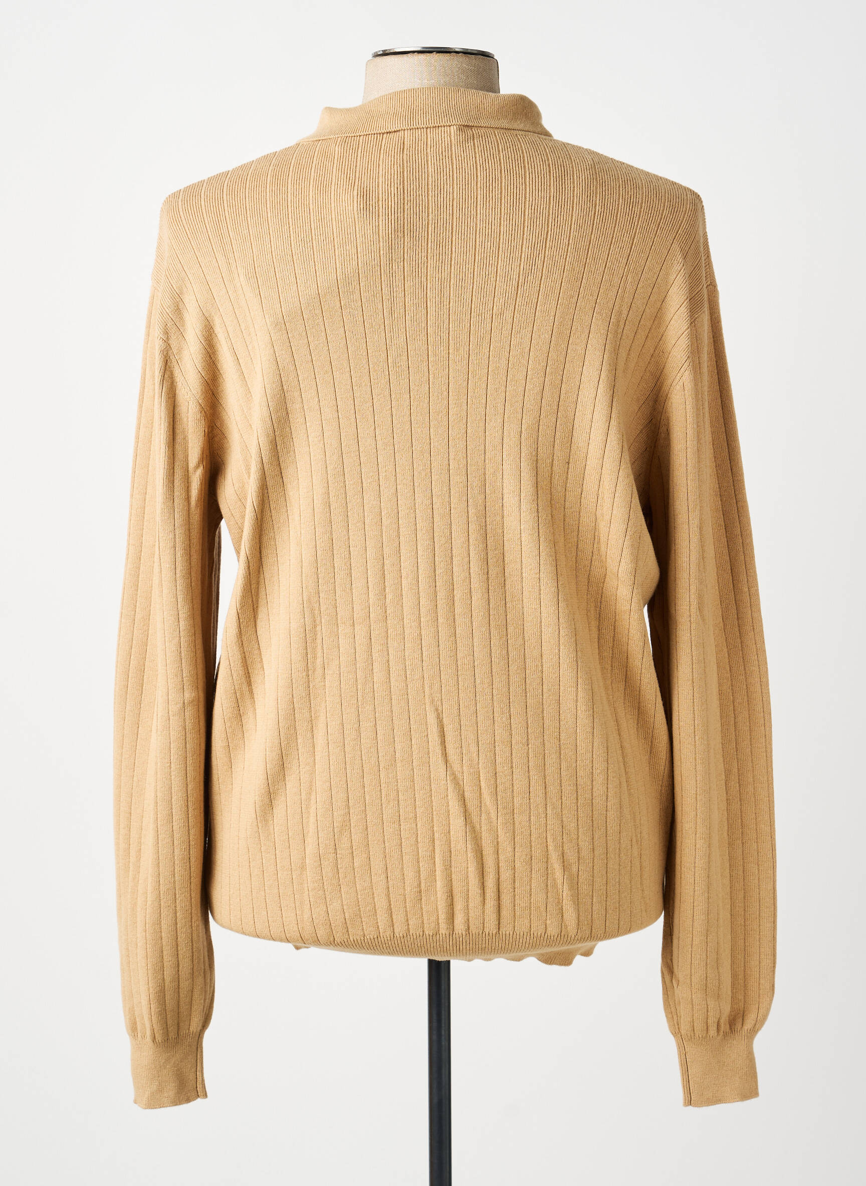 Polo manches longues manches longues beige GUESS BY MARCIANO homme