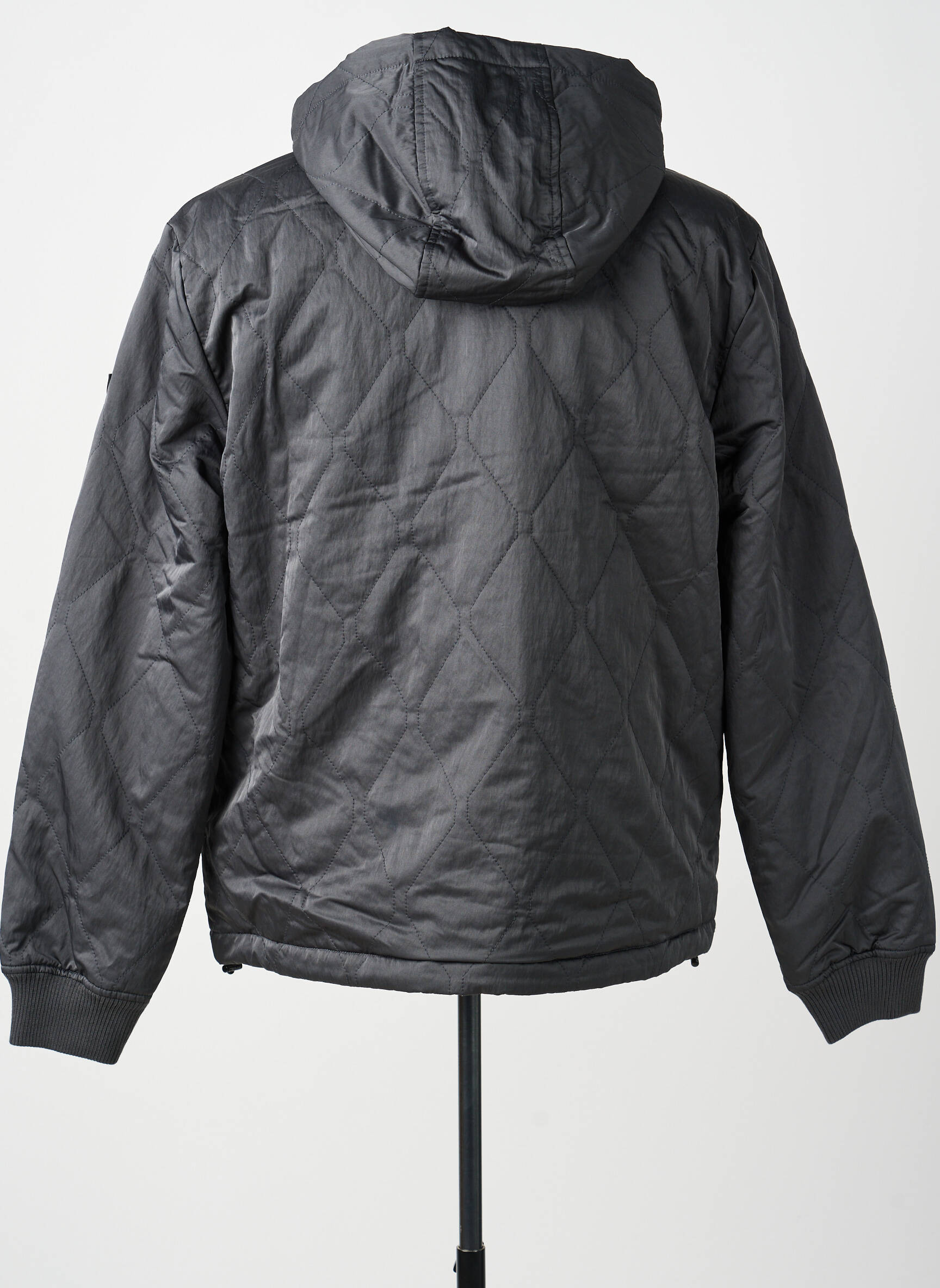 Doudoune manches longues a capuche noir GUESS homme