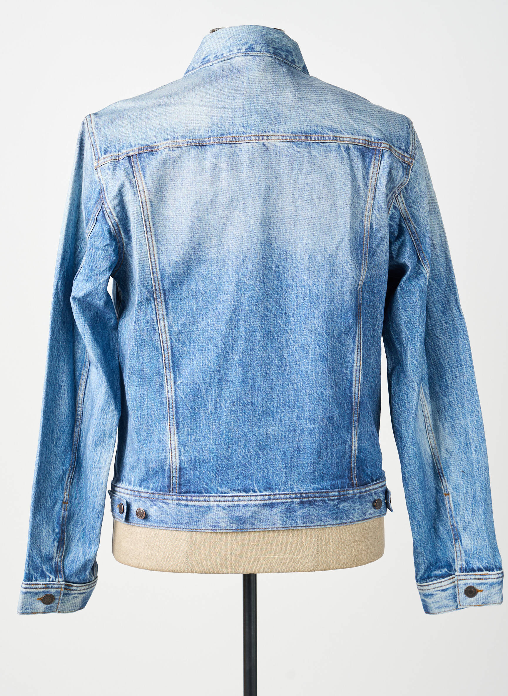 Veste casual fermeture boutonnée sur le devant bleu GUESS homme