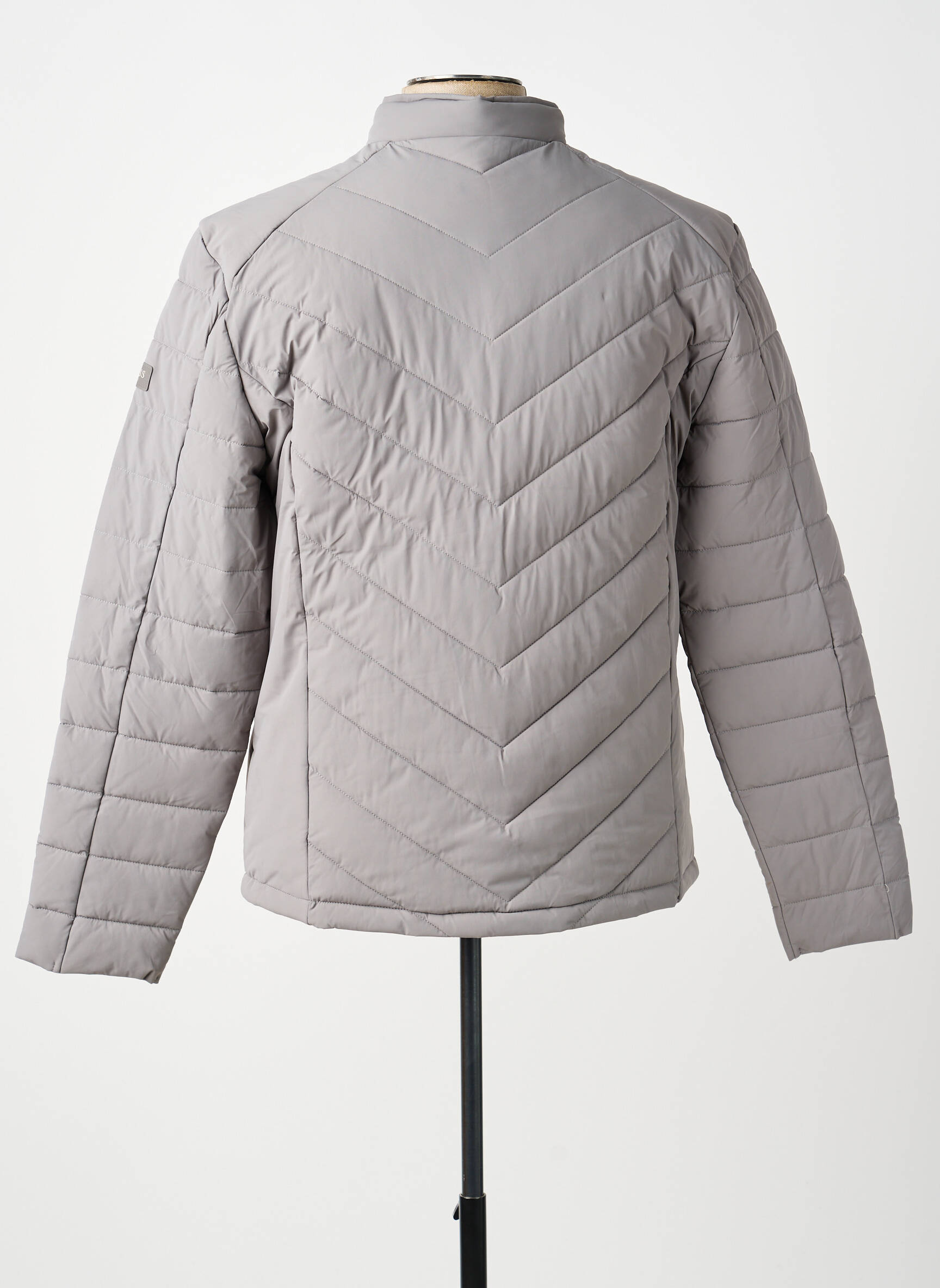Doudoune manches longues sans capuche gris GUESS homme