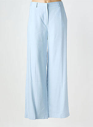 Pantalon large tissage crêpe taille normale bleu AN' GE femme