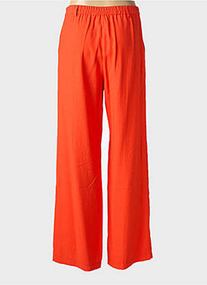 Pantalon large tissage crêpe taille normale rouge AN' GE femme