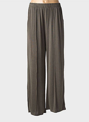 Pantalon droit stretch taille normale vert GRACE & MILA femme