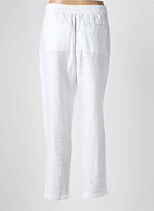 Pantalon droit tissage crêpe taille normale blanc WHITE STUFF femme