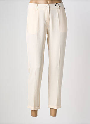 Pantalon 7/8 taille à pinces taille normale beige PAKO LITTO femme